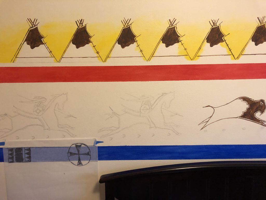 In progress Mural